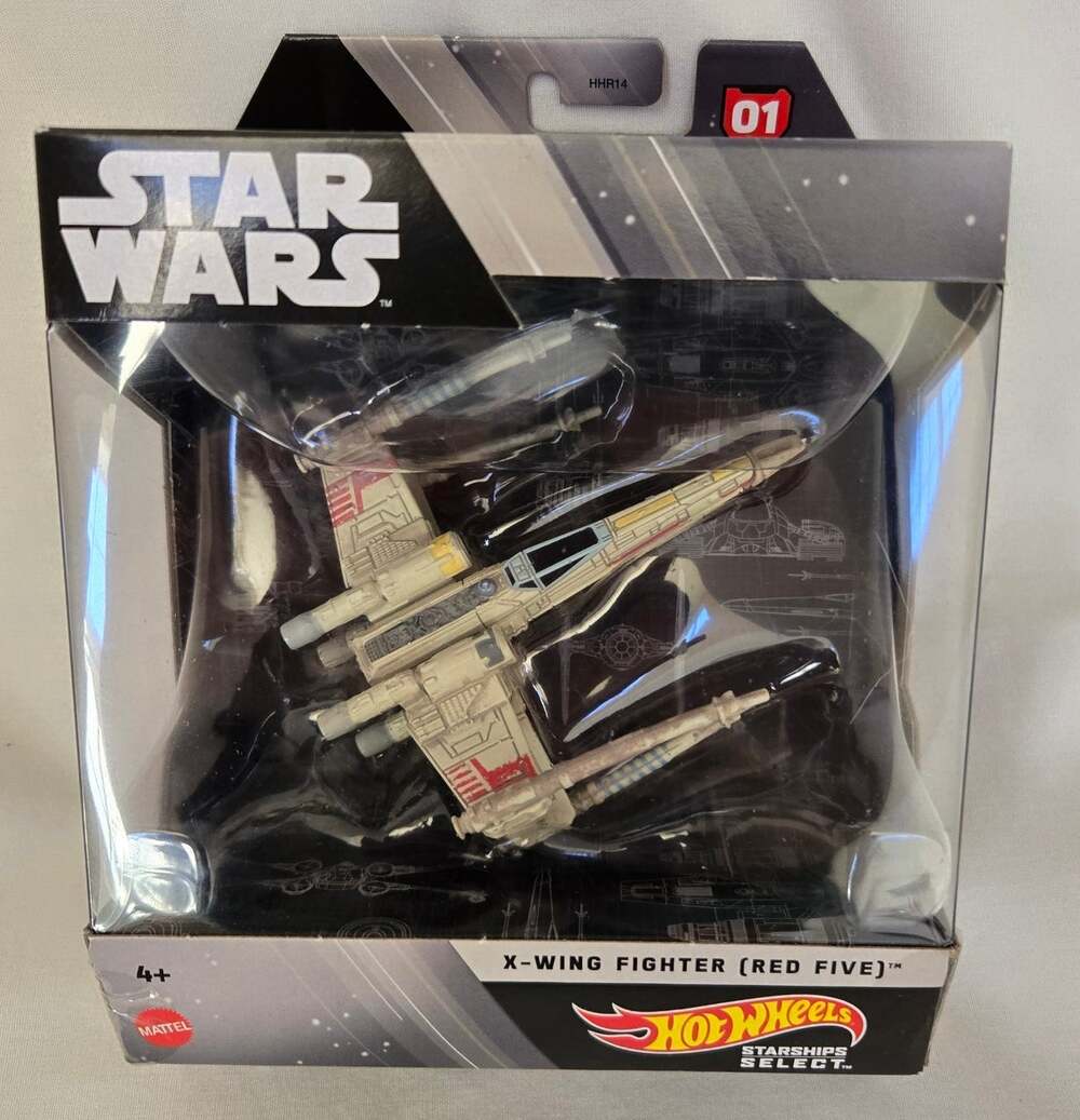 New Hot Wheels Star Wars Starship Select X-Wing Fighter (Red Five) Sealed 2021